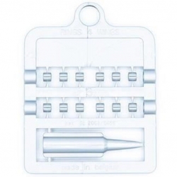 12 Anillas + calzado Ø3,0mm (Plata)